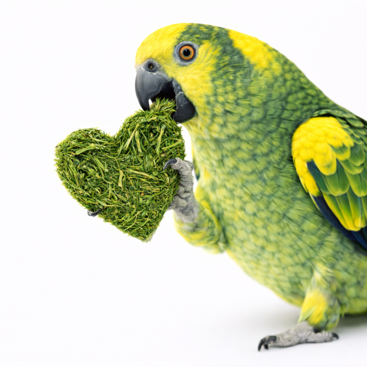 Cœur à la Persil pour Perroquets – friandise naturelle pleine de saveur de ParrotPlanet.fr