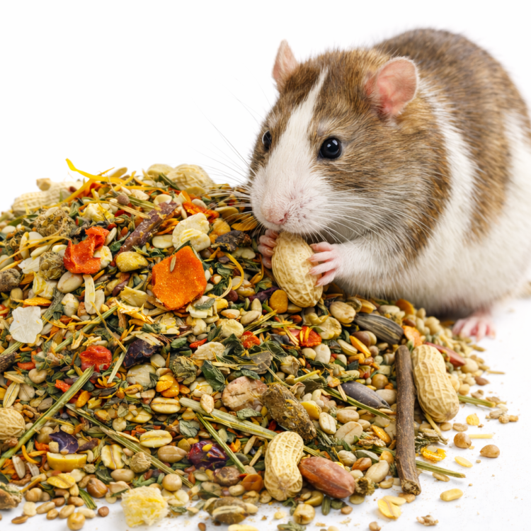 Festin complet pour rats et hamsters – mélange naturel de plantes, graines et friandises | 1500 g de ParrotPlanet.fr