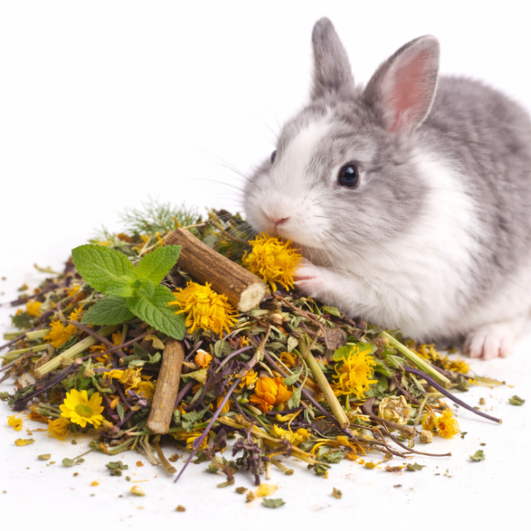 Herbes pour réguler la digestion chez le lapin – mélange naturel soutenant le système digestif | 300 g de ParrotPlanet.fr