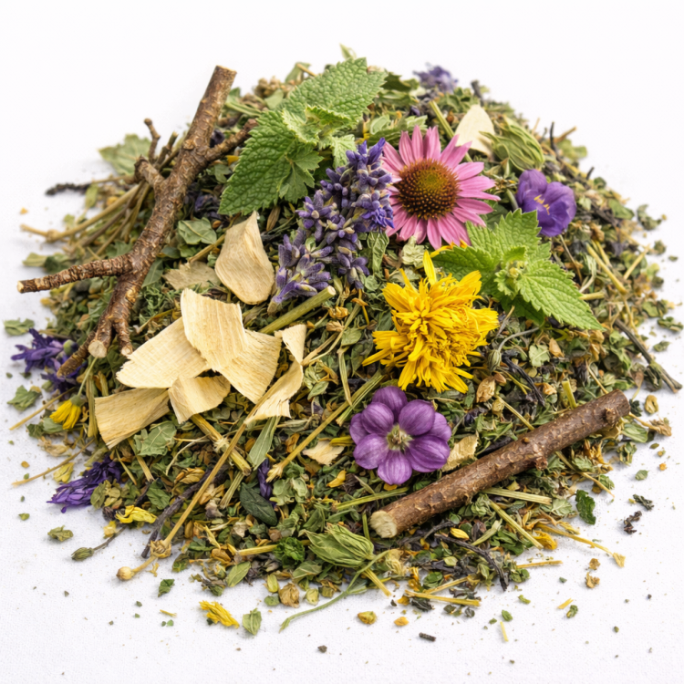 Herbes et branches pour chinchillas et octodons – friandise | 400 g de ParrotPlanet.fr