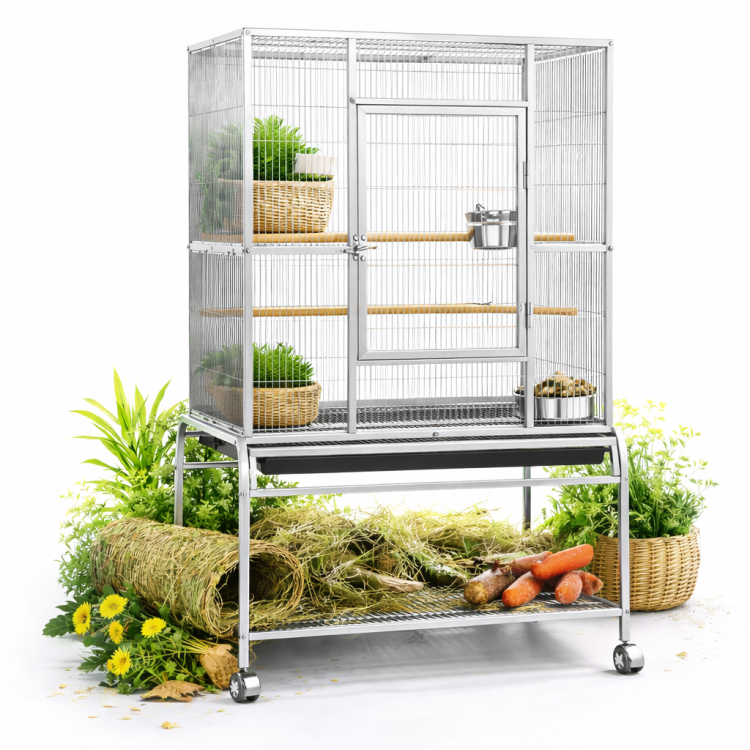 Cage Liberta pour petits perroquets 82 × 52 × 150 cm de ParrotPlanet.fr