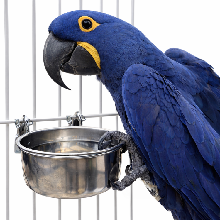Miseczka metalowa COOP ze stali nierdzewnej XXL wieszana - 2,8 litra od ParrotPlanet.pl