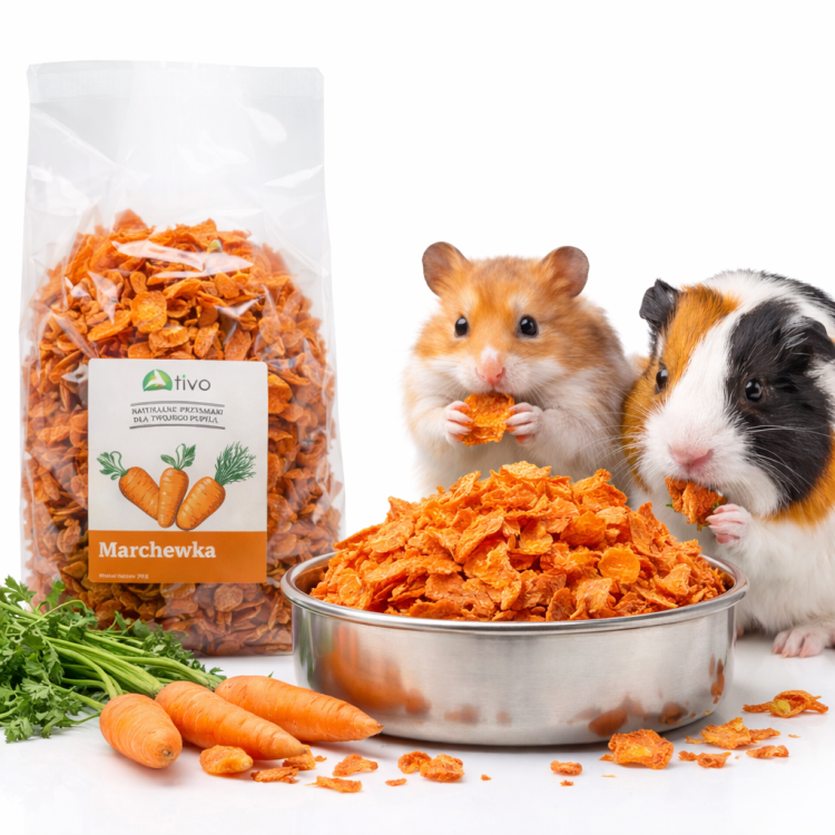 Carotte croustillante pour rongeurs – friandise végétale naturelle | 125 g de ParrotPlanet.fr