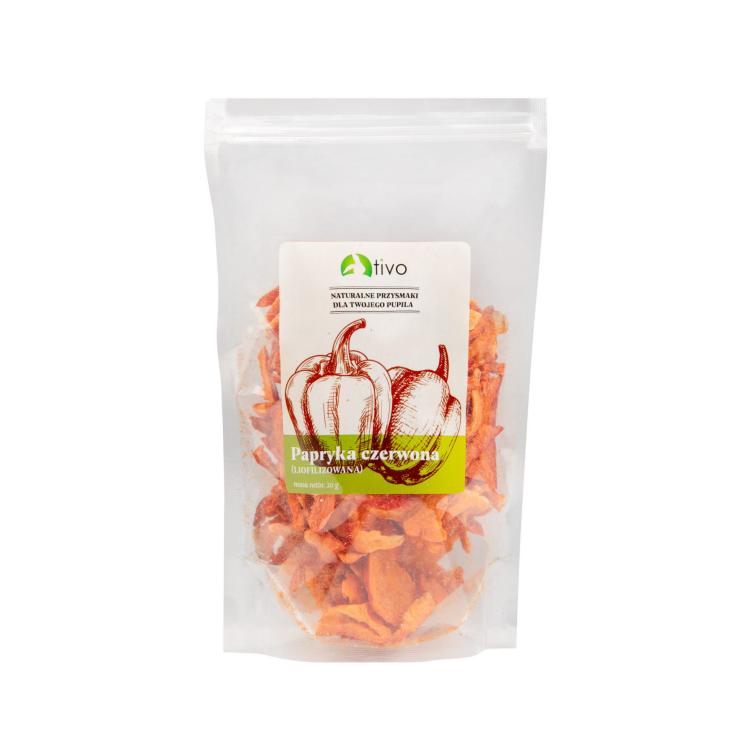 Poivron rouge lyophilisé pour rongeurs – friandise végétale naturelle | 20 g de ParrotPlanet.fr