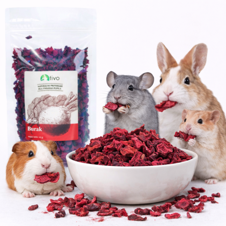 Betterave croustillante pour rongeurs – friandise végétale naturelle | 125 g de ParrotPlanet.fr