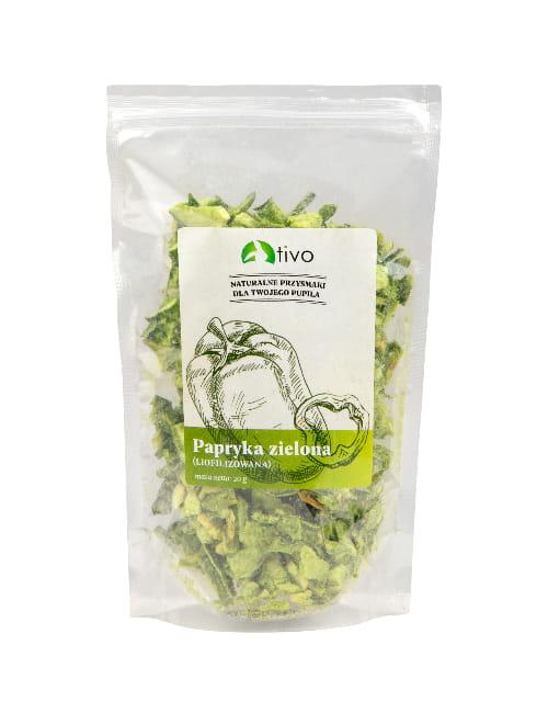 Poivron vert lyophilisé pour rongeurs – complément végétal naturel | 20 g de ParrotPlanet.fr