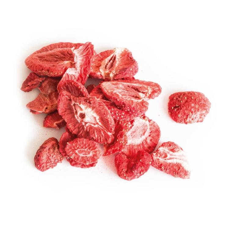 Fraise lyophilisée croustillante pour rongeurs – friandise naturelle aux fruits | 20 g de ParrotPlanet.fr