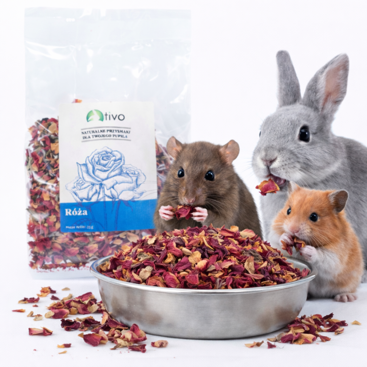 Pétales de rose pour rongeurs – complément floral naturel | 35 g de ParrotPlanet.fr