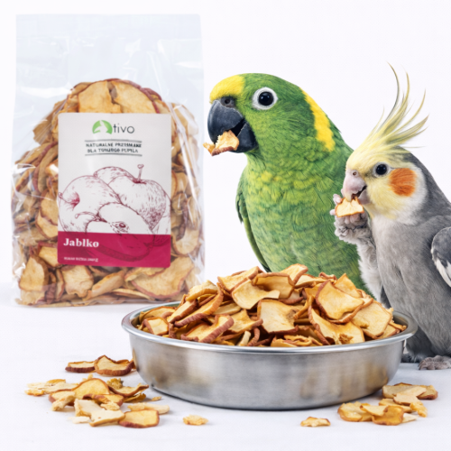 Chrupiące jabłko dla papug – naturalny przysmak owocowy | 100 g od ParrotPlanet.pl