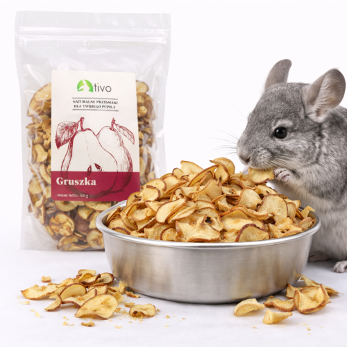 Poire croustillante pour rongeurs – friandise fruitée naturelle | 100 g de ParrotPlanet.fr