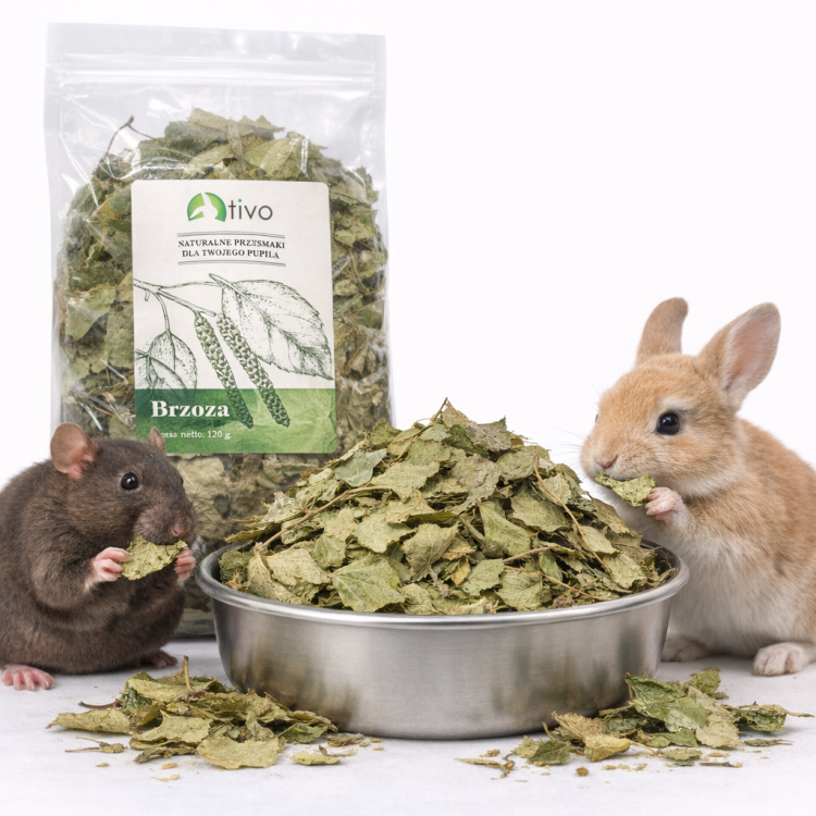 TIVO Feuilles de bouleau pour rongeurs – complément végétal naturel | 150 g de ParrotPlanet.fr