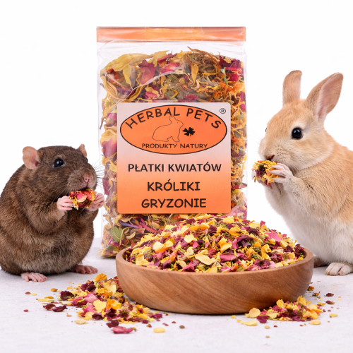Fleurs séchées pour rongeurs - soutien naturel pour digestion et peau 30g  de  ParrotPlanet.fr