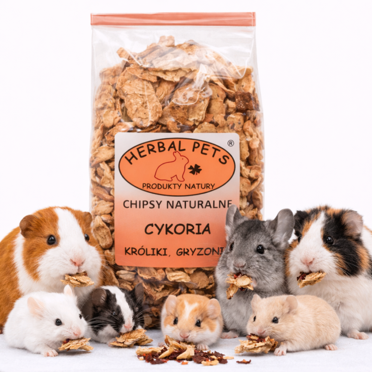 Chips de Cichorium Naturel - Soutien Digestif et Dentaire pour Rongeurs 125g  de ParrotPlanet.fr