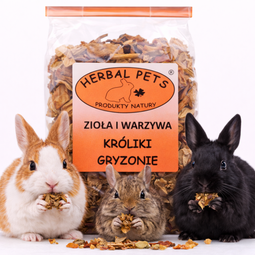 Mélange croustillant de plantes et légumes pour rongeurs et lapins 100g de  ParrotPlanet.fr