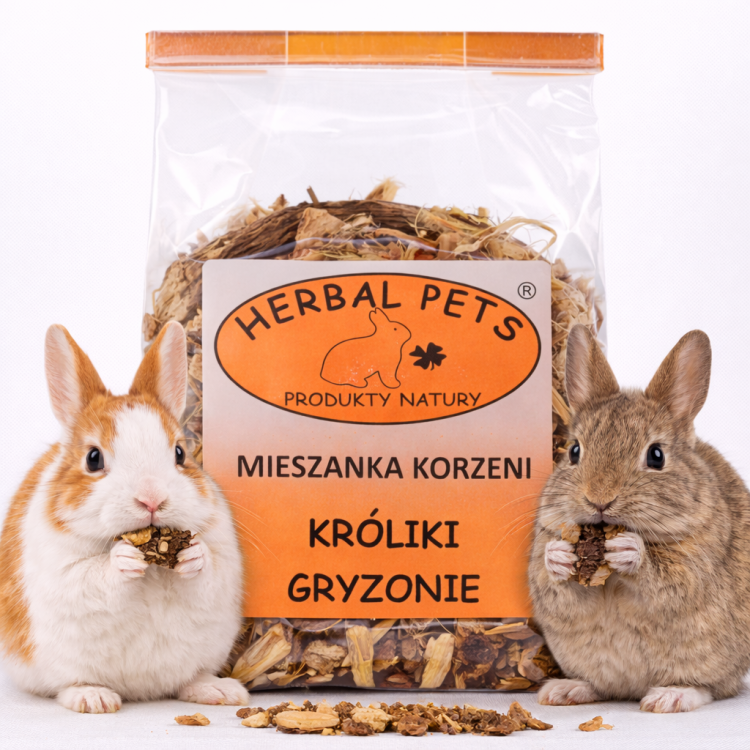 Mélange de racines pour lapins et rongeurs - soutien naturel de la santé et digestion 75g de  ParrotPlanet.fr