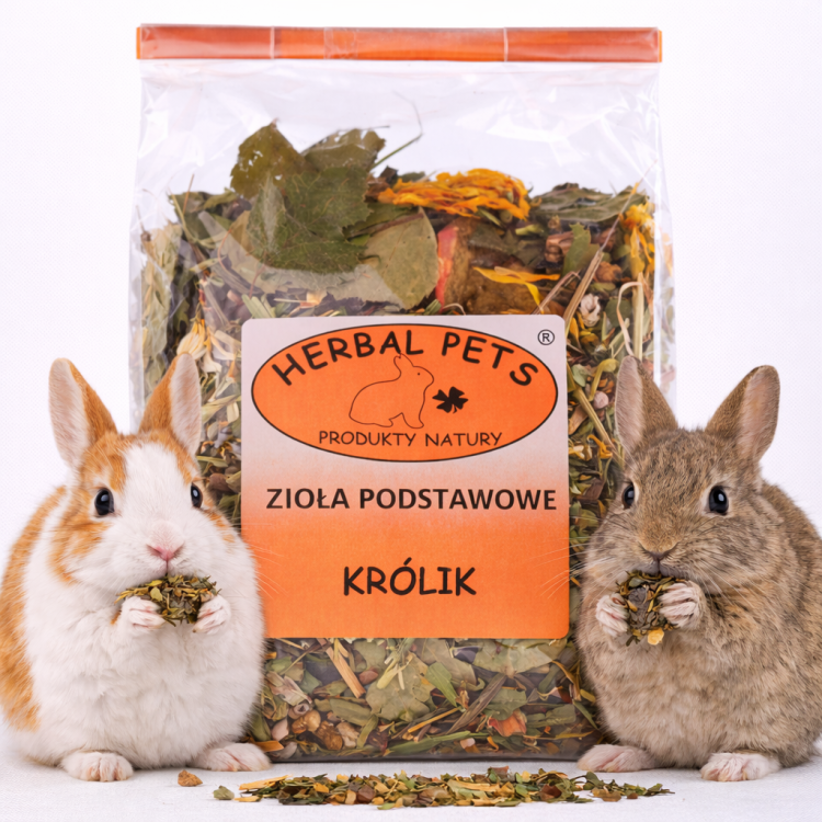 Herbes naturelles pour lapins - soutien santé et immunité 125g de ParrotPlanet.fr