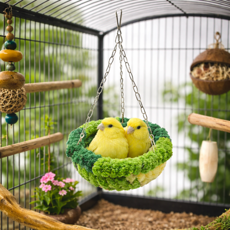 Cachette des Perroquets – Grotte / Hamac Douillet pour Petits et Moyens Perroquets de ParrotPlanet.fr