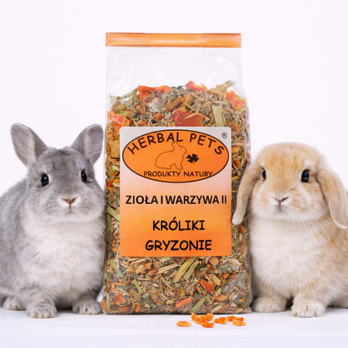 Mélange Vital d'Herbes et Légumes pour Lapins et Rongeurs - 50g de ParrotPlanet.fr