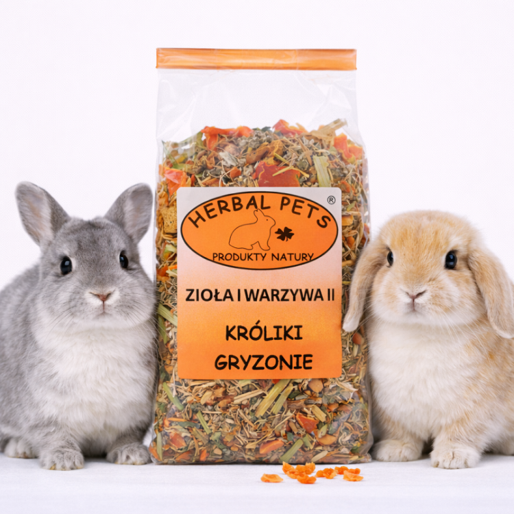 Mélange Vital d'Herbes et Légumes pour Lapins et Rongeurs - 50g de ParrotPlanet.fr