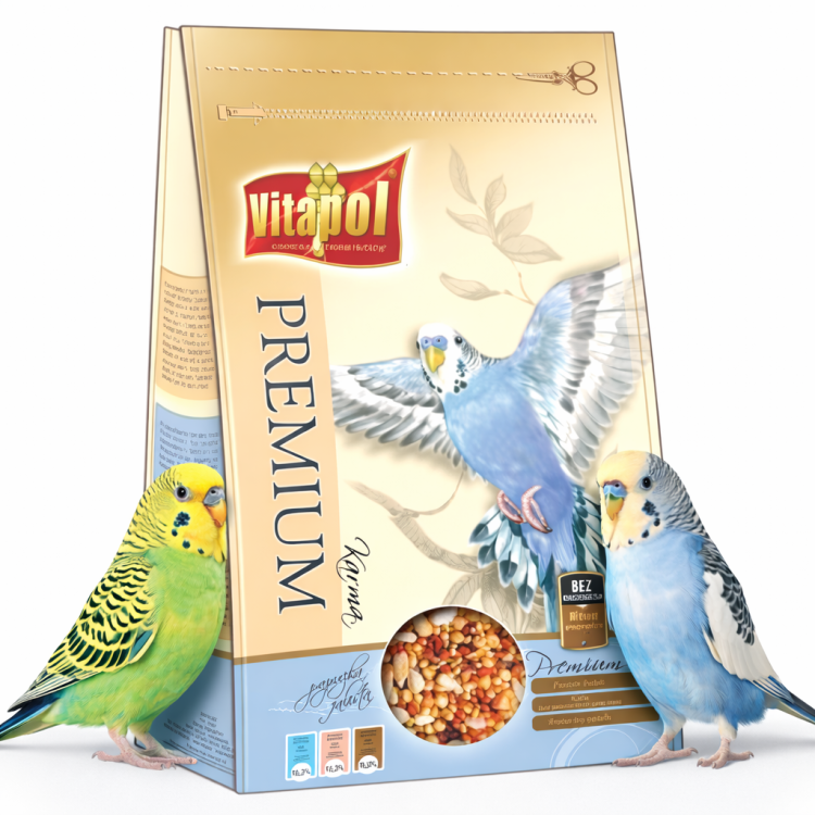 Vitapol Premium - Pokarm - Mieszanka ziaren dla papużek falistych 1 kg