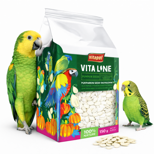 Vitapol VITALINE - Nasiona dyni dla wszystkich papug 150g od ParrotPlanet.pl