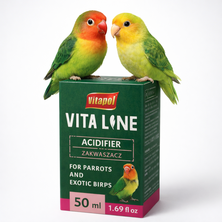 Vitapol VITALINE - Supplément Acidifiant pour Oiseaux Exotiques 50ml de ParrotPlanet.fr