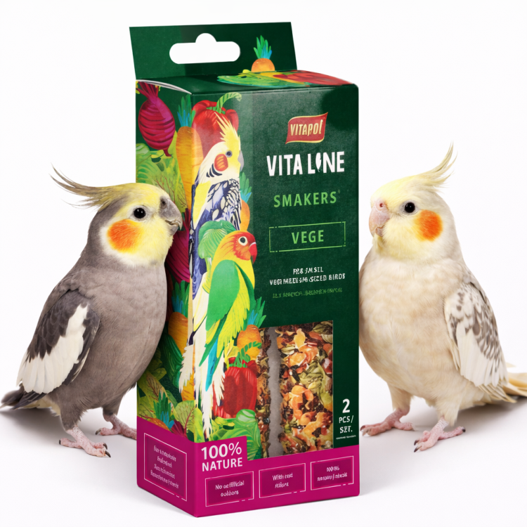 Vitapol | VITALINE Smakers Vege | Kolby dla małych i średnich papug od ParrotPlanet.pl
