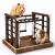 Parrot Activity Hub 36 × 29 × 25 cm – Aire de Jeux en Bois pour Rongeurs | Zone d’Activité Naturelle de ParrotPlanet.fr