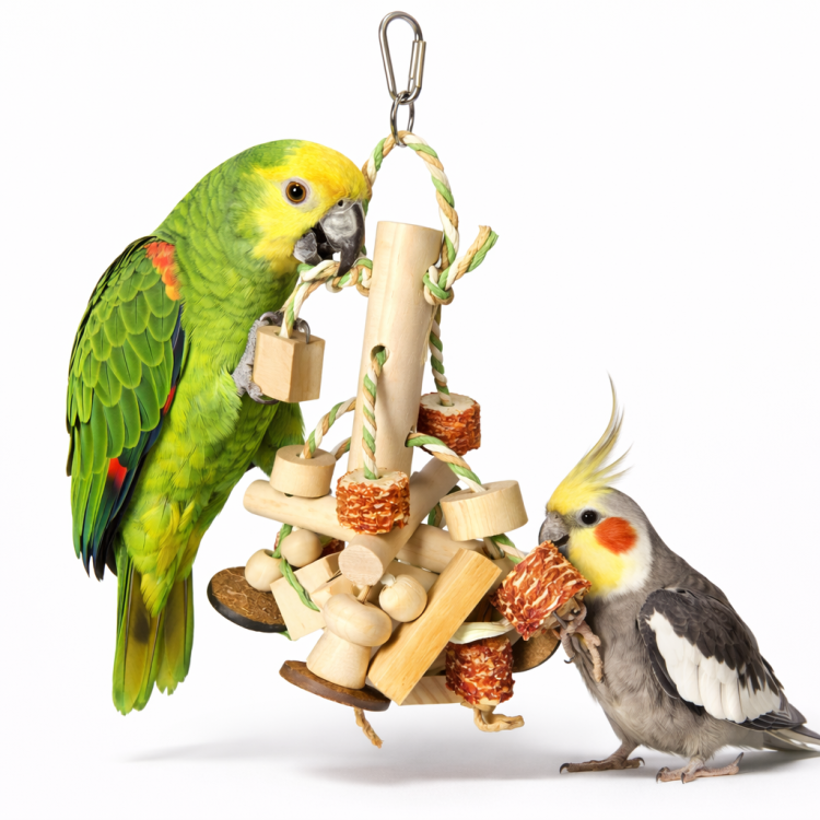 Kulki na Patyczku - zabawka dla małych, średnich i większych papug od ParrotPlanet.pl