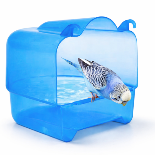 Basen akrylowy BLUE Parrot - mocowany do klatki dla małych papug bądź innych ptaków egzotycznych od ParrotPlanet.pl