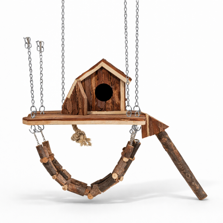 Aire de Jeux Suspendue pour Petits Perroquets de ParrotPlanet.fr