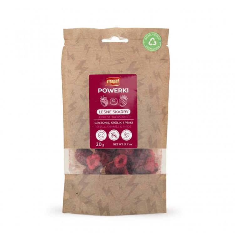 Powerki Trésors de la Forêt – Fruits des Bois Lyophilisés pour rongeurs 20 g de ParrotPlanet.fr