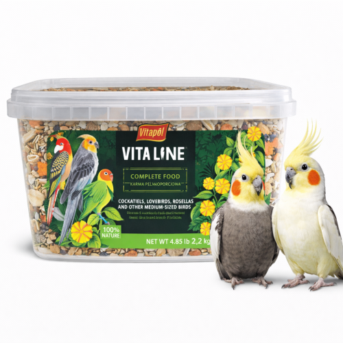 Vitapol Vitaline - pokarm dla nimf i innych średnich papug 2,2 kg od ParrotPlanet.pl