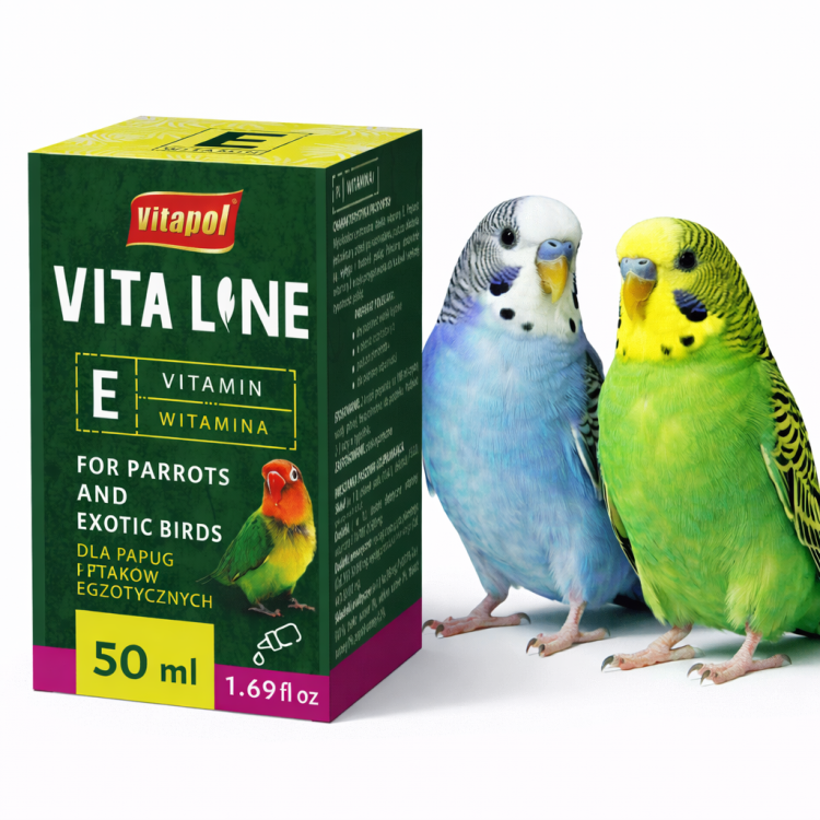 Vitapol Vitaline - Vitamine E pour Perroquets et Oiseaux Exotiques 50 ml de  ParrotPlanet.fr