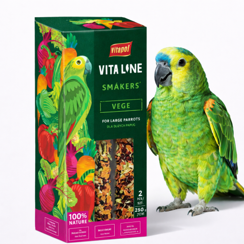 Vitapol - VITALINE Smakers Vege - dla dużych papug od ParrotPlanet.pl