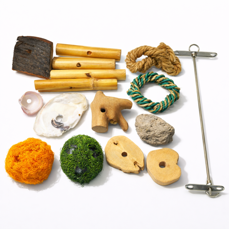 Kit DIY pour créer des jouets personnalisés pour toutes les catégories de perroquets  de ParrotPlanet.fr