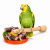 Perchoir en Java avec jouets L - Plaisir naturel pour grandes perruches de ParrotPlanet.fr