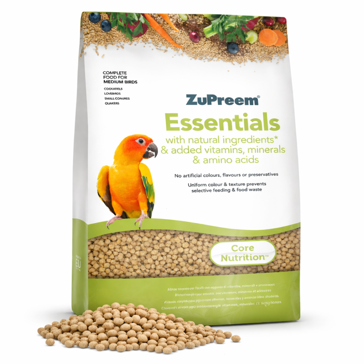 ZuPreem Essentials M 1 kg - granulés pour perroquets de petite et moyenne taille ParrotPlanet.fr