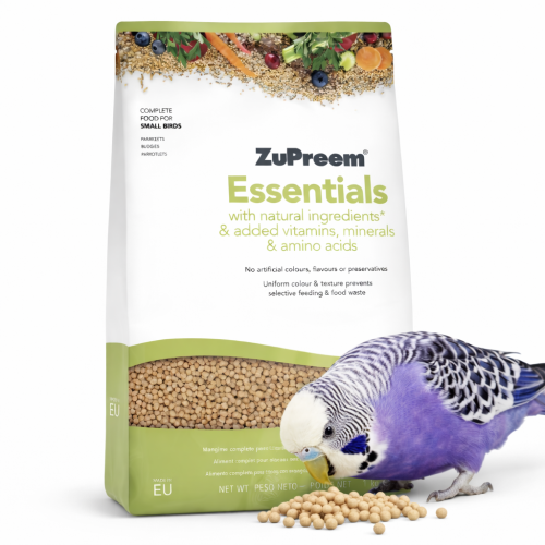 ZuPreem Essentials S 1 kg – granulés complets pour petits perroquets ParrotPlanet.fr