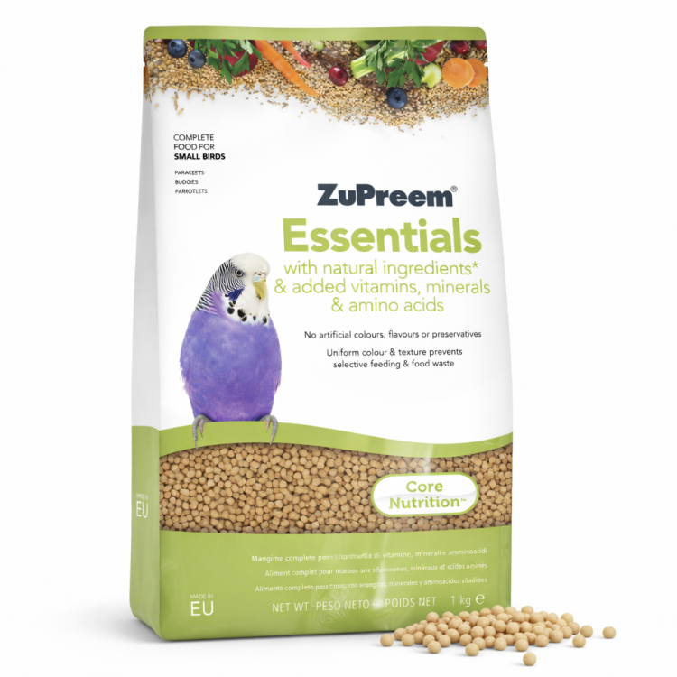 ZuPreem Essentials S 1 kg – granulés complets pour petits perroquets ParrotPlanet.fr