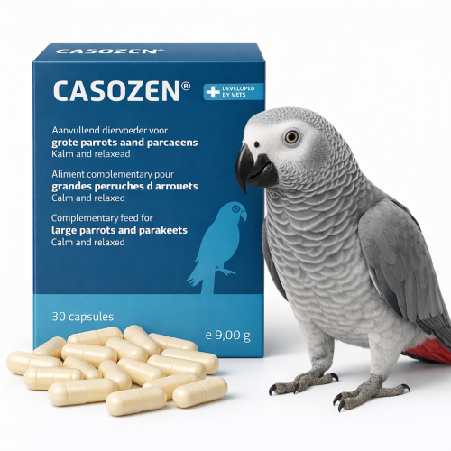 CASOZEN 30 pcs – Préparation naturelle anti-stress et contre le picage des plumes pour perroquets od parrotPlanet.fr