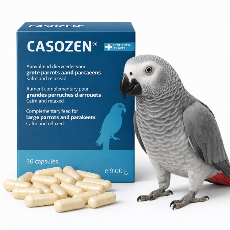 CASOZEN 30 pcs – Préparation naturelle anti-stress et contre le picage des plumes pour perroquets od parrotPlanet.fr