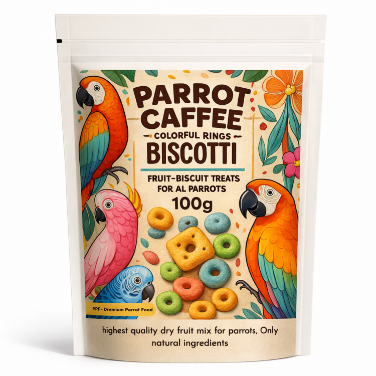 PARROT CAFFEE - Fruit Rings - chrupki owocowe dla wszystkich papug 100g  od ParrotPlanet.pl