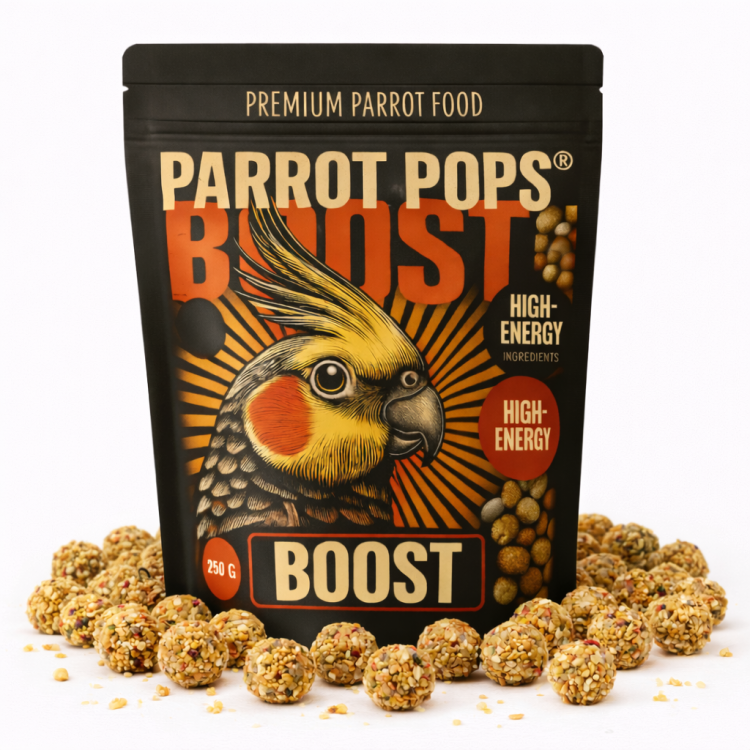 Parrot Pops BOOST - Énergie naturelle pour petites et moyennes perruches 250g  de ParrotPlanet.fr