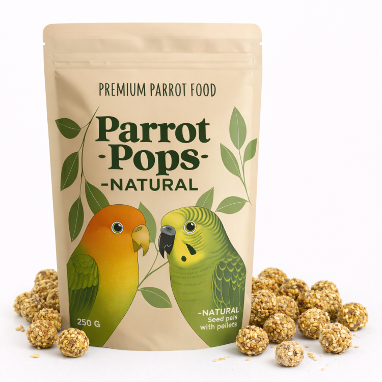 Bouchées Naturelles Parrot Pops pour Petits et Moyens Perroquets de ParrotPlanet.fr