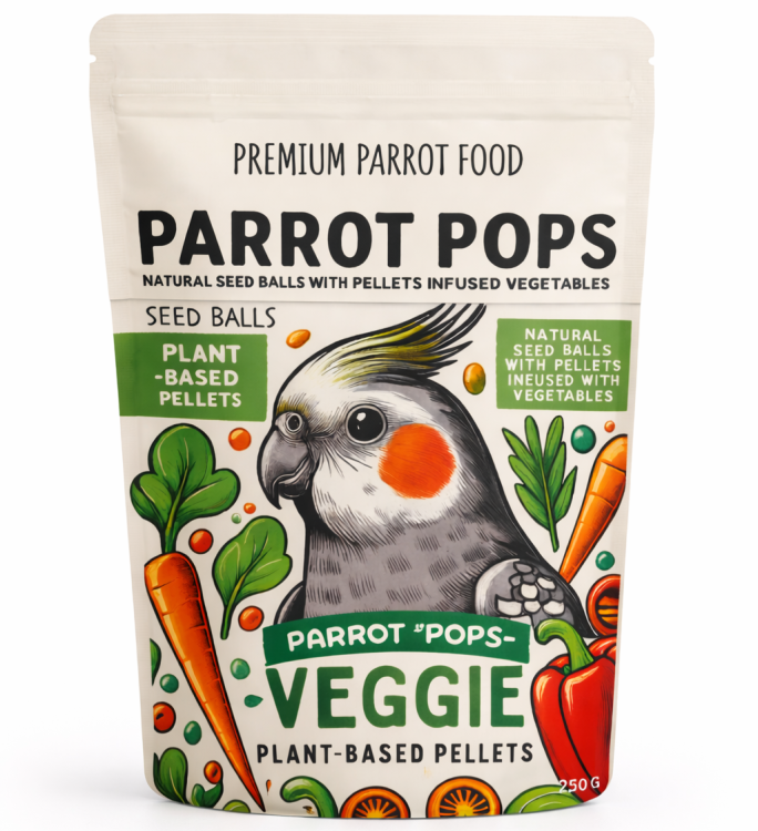 Parrot Pops Veggie Boules Alimentaires pour Petits et Moyens Perroquets 250g de ParrotPlanet.fr