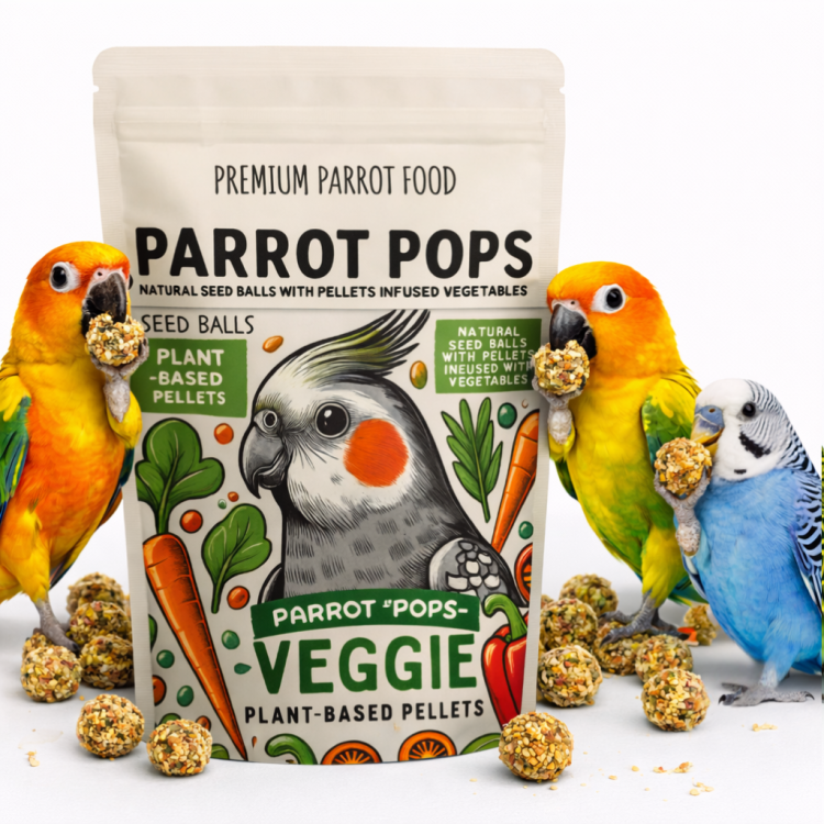 Parrot Pops Veggie Boules Alimentaires pour Petits et Moyens Perroquets 250g de ParrotPlanet.fr