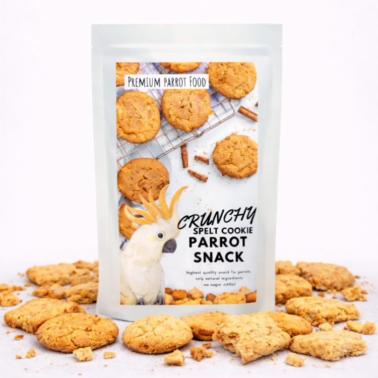 Crunchy Spelt Cookie – Maślane ciastka orkiszowe – 50g – Przekąska dla wszystkich papug od ParrotPlanet.pl