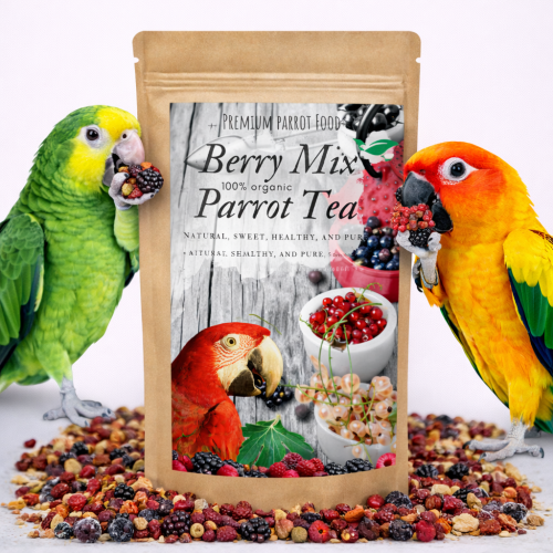 Berry Mix Parrot Tea - Organiczny napar, herbatka dla papug mix jagód 100g od ParrotPlanet.pl