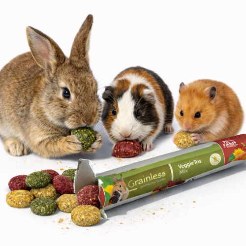 JR FARM | Drops végétaux naturels sans céréales pour rongeurs et lapins 140 g de ParrotPlanet.fr